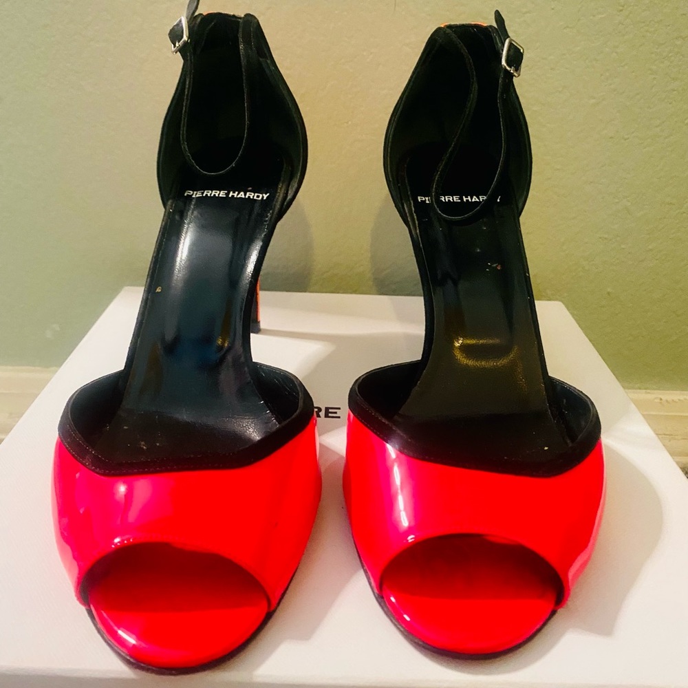 Pierre Hardy Skinissimo Neon Pink/Orange Stilettos - Picture 8 of 17